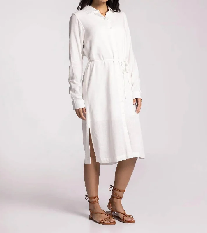 Ainsley Dress In White