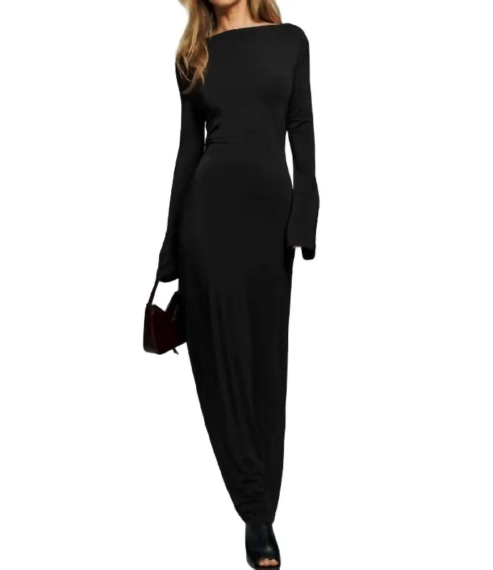 Aurelio Knit Dress In Black