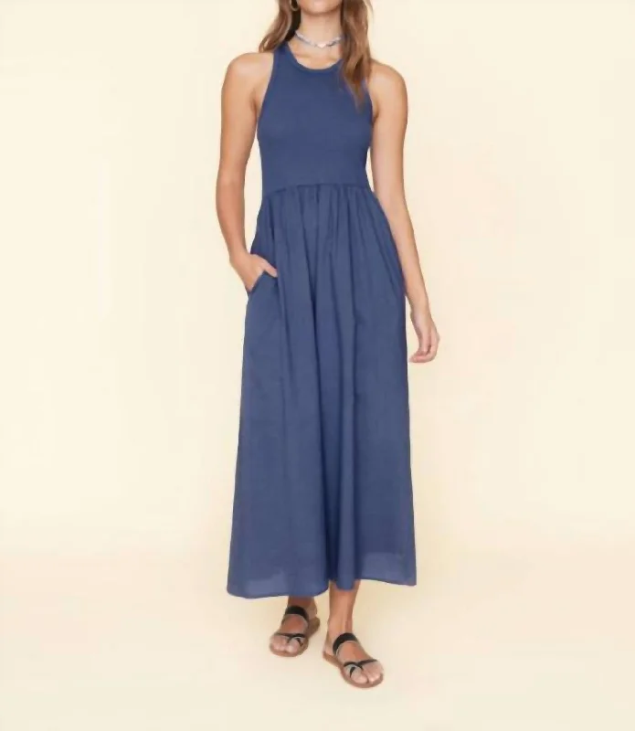 Flynn Dress In Marlin Blue