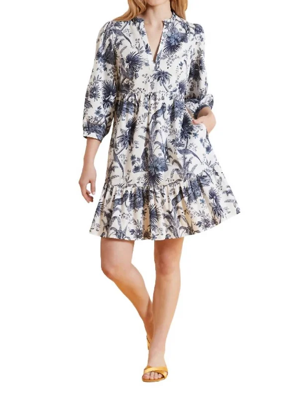 Karlie Cotton Toile Dress In Multi