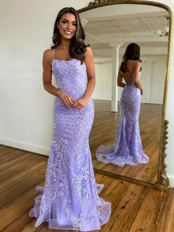 Sylvia |Mermaid Scoop Lace Long Prom Dress