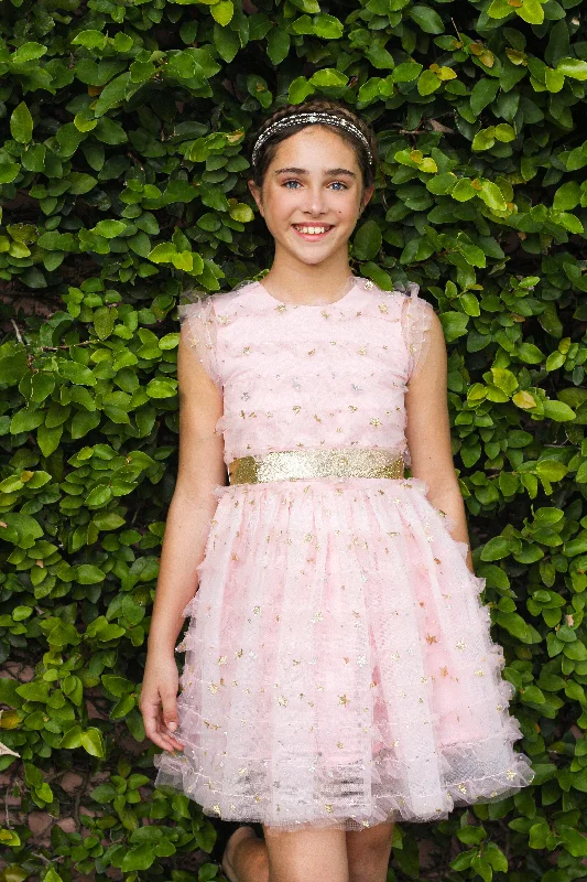 PINK TULLE STARDUST DRESS