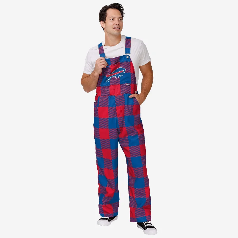 Buffalo Bills Mens Plaid Bib Overalls Chic Belted Romper