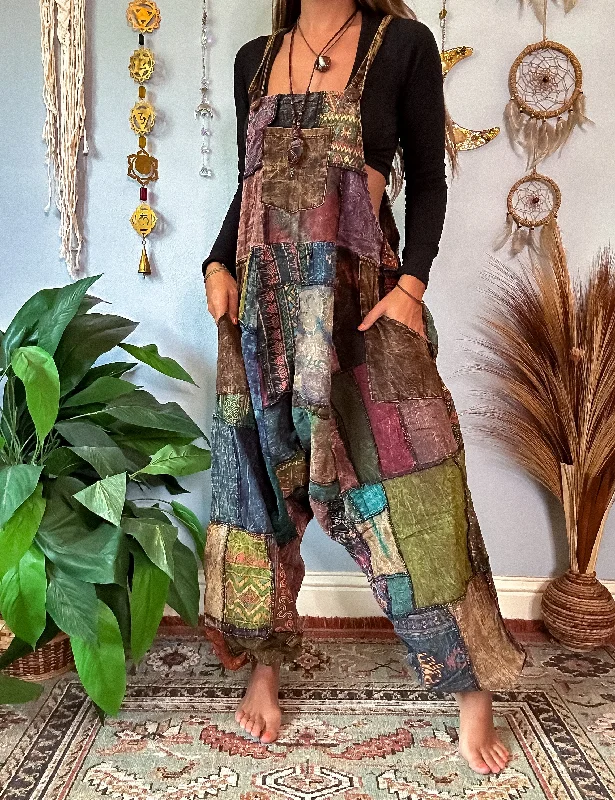 FORESTER HAREM OVERALLS - EARTH Adjustable Fit Overalls