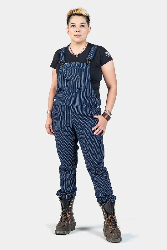 Freshley Overalls in Wabash Stripe Layered Look Romper