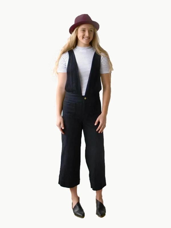 Hey June Handmade Kendrick Overalls Elegant Drape Jumpsuit