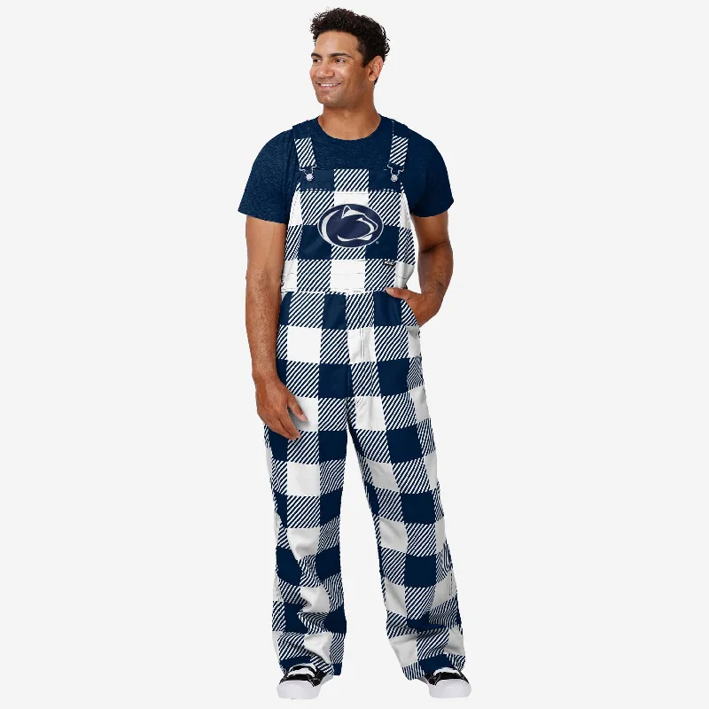 Penn State Nittany Lions Mens Plaid Bib Overalls Paperbag Waist Overalls