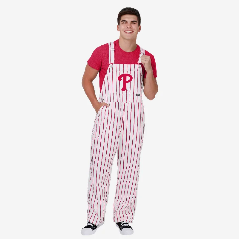 Philadelphia Phillies Mens Pinstripe Bib Overalls Pastel Color Overalls