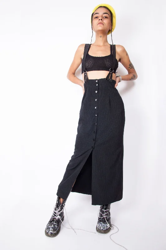 Vintage 90s Pinstripe Overalls Outdoor Utility Overalls