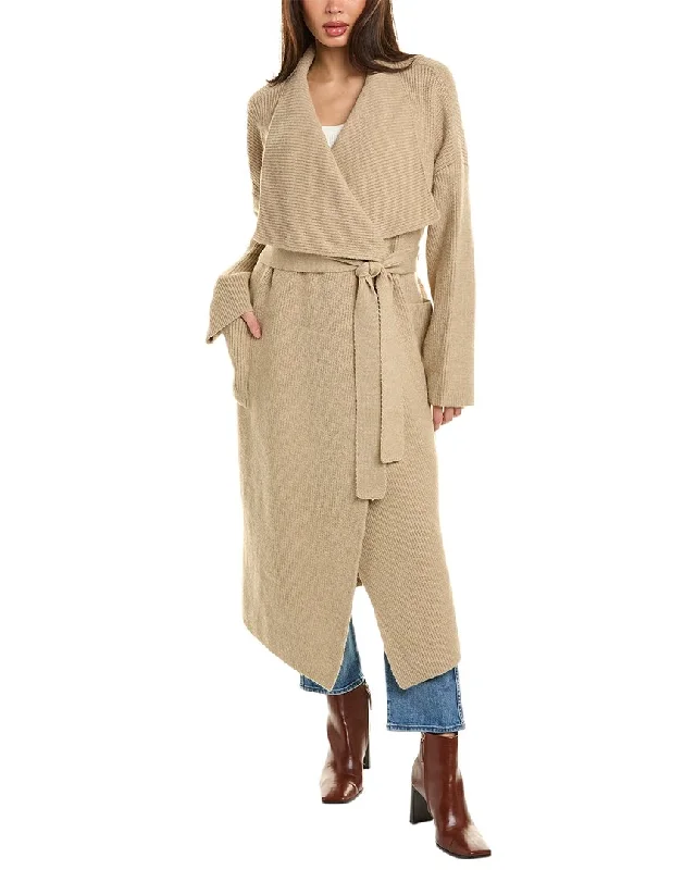 Beulah Wool & Alpaca-Blend Trench Coat Stylish Short Sleeve Trench