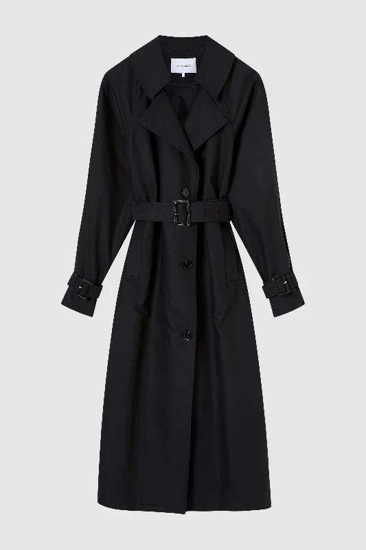 Browne Oversized Trench Coat Trendy Long Wool Trench