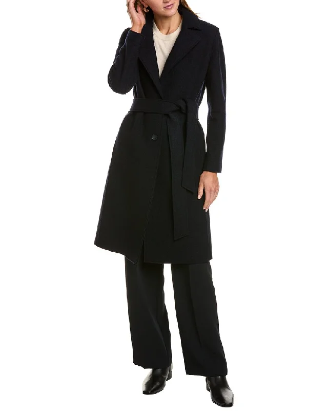 Cinzia Rocca Icons Long Wool Trench Coat Modern Trench Coat Design