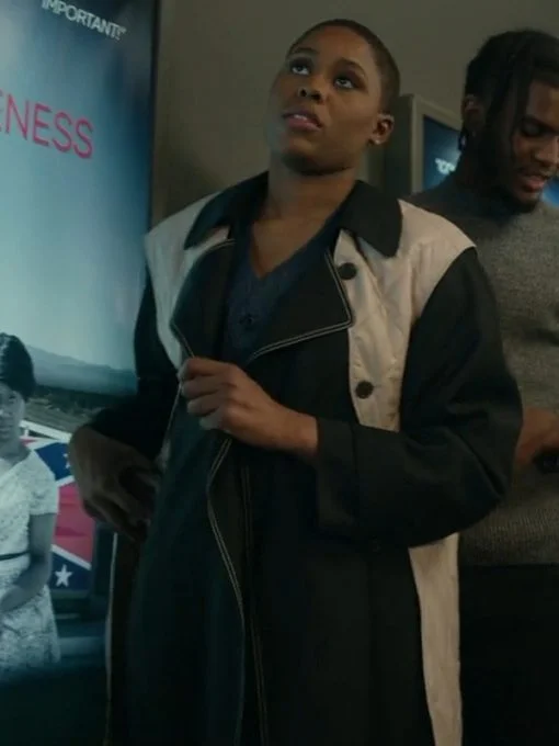 Harlem Season 2 Tye Reynolds Black Trench Coat Comfortable Trench Coat Design