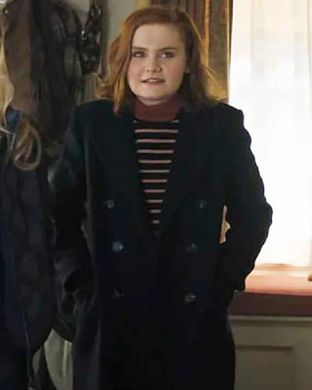 Jumanji The Next Level Martha Trench Coat Trendy Black Trench Coat