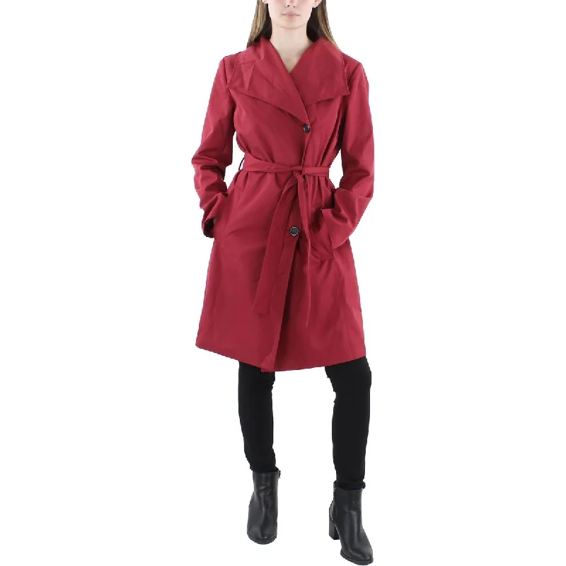 Kimi + Kai Womens Elsa Midi Cold Weather Trench Coat Stylish Wool Blend Trench Coat