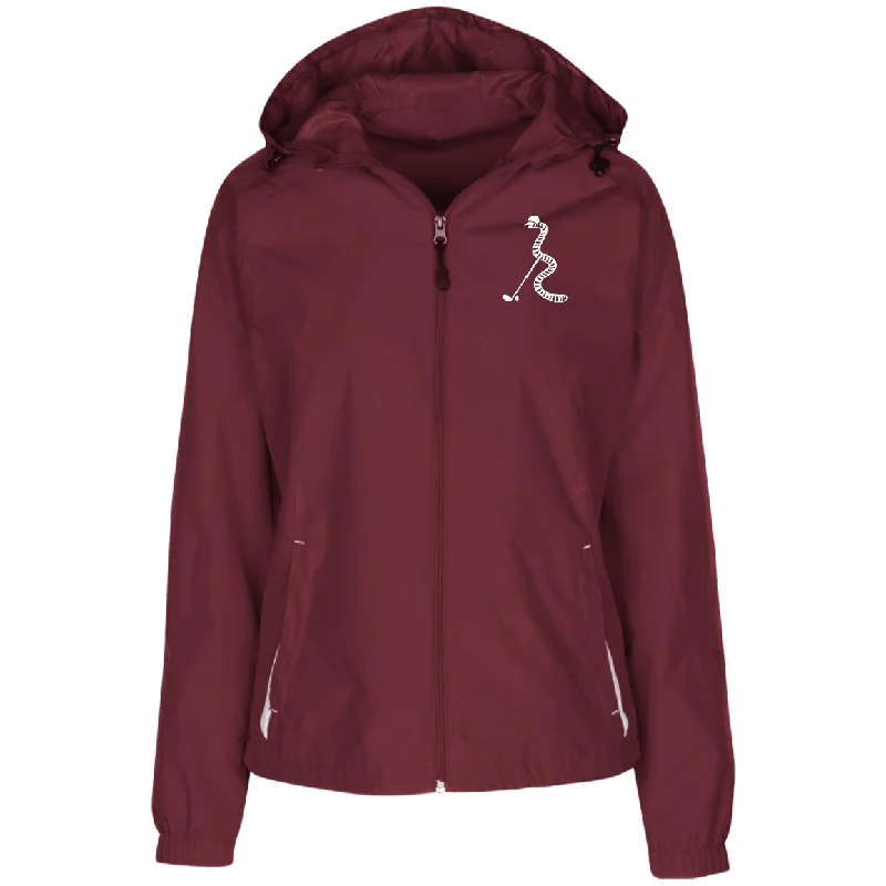 Ladies' Jersey-Lined Hooded Women's Windbreaker, Gusano Golf Hoodie with Ribbed Cuffs Snug Fit Comfort