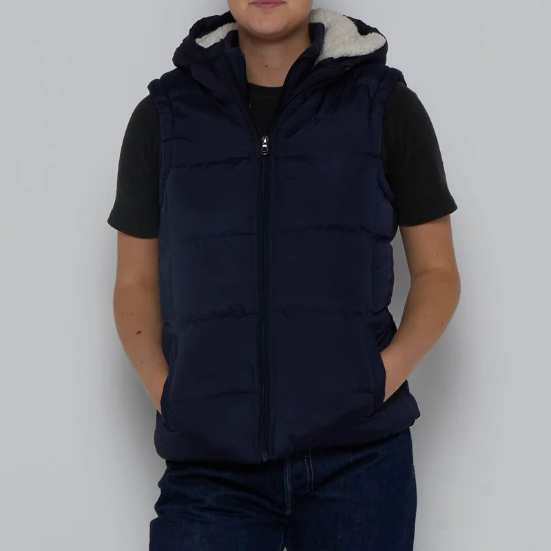 Lee Cooper Fleece Lined Hooded Gilet - S Hoodie with Pastel Soft Subtle