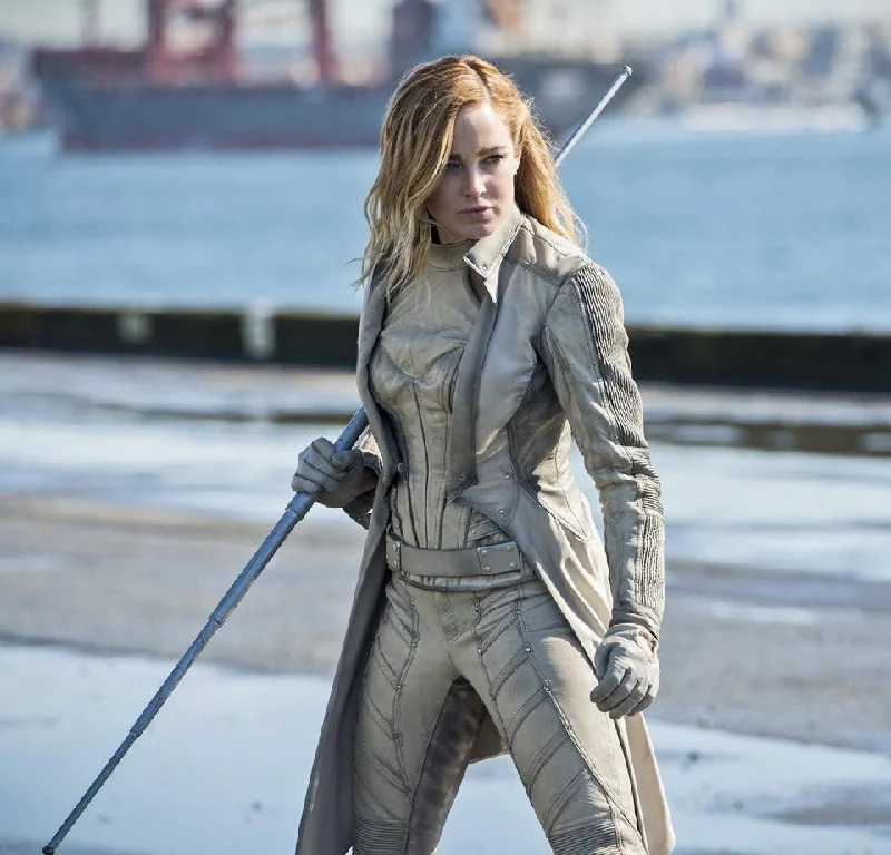 Legends Of Tomorrow S01Ep16 Sara Lance Trench Coat Comfortable Double-Breasted Trench