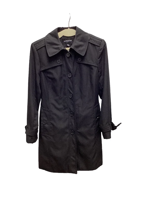 London Fog Women's Trench Black M Elegant Trench Coat with Belt
