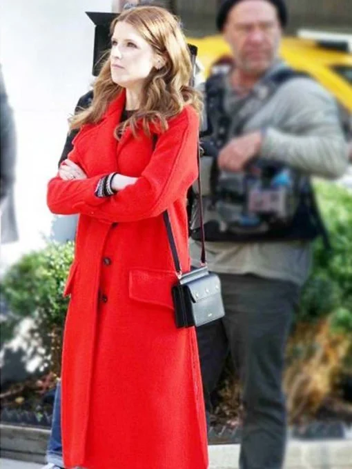 Love Life Darby Red Trench Coat Classic Double-Breasted Trench Coat