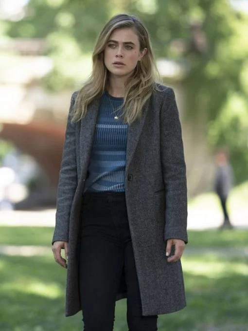Manifest Melissa Roxburgh Trench Coat Elegant Belted Trench Coat