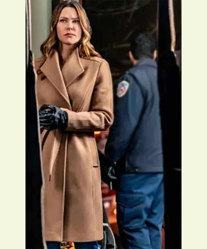 Mystery 101 Amy Winslow Trench Coat Comfortable Zip-Up Trench Coat