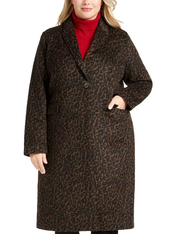 Plus Womens Wool Blend Long Trench Coat Casual Trench Coat for Women