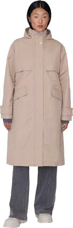 Marina Hooded 3-in-1 Trench Coat|-|Trench Imperméable à capuche 3 en 1 Marina - Femme Fashionable Long Wool Trench