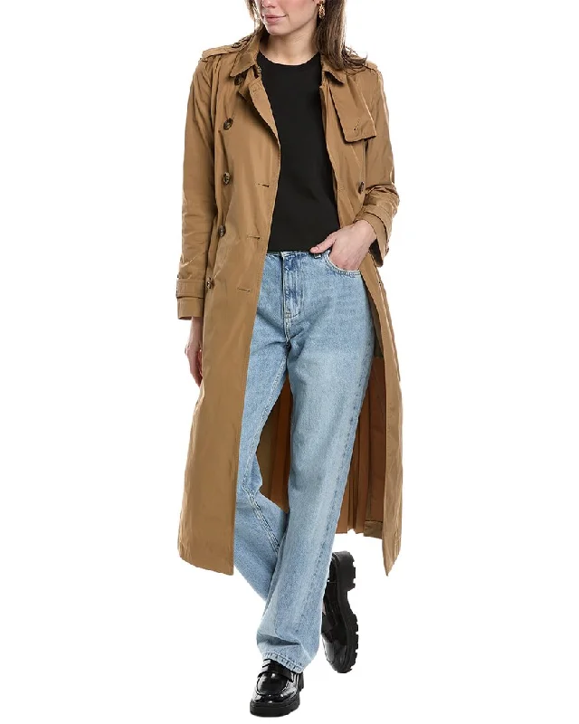 RED Valentino Trench Coat Elegant Long Trench Jacket