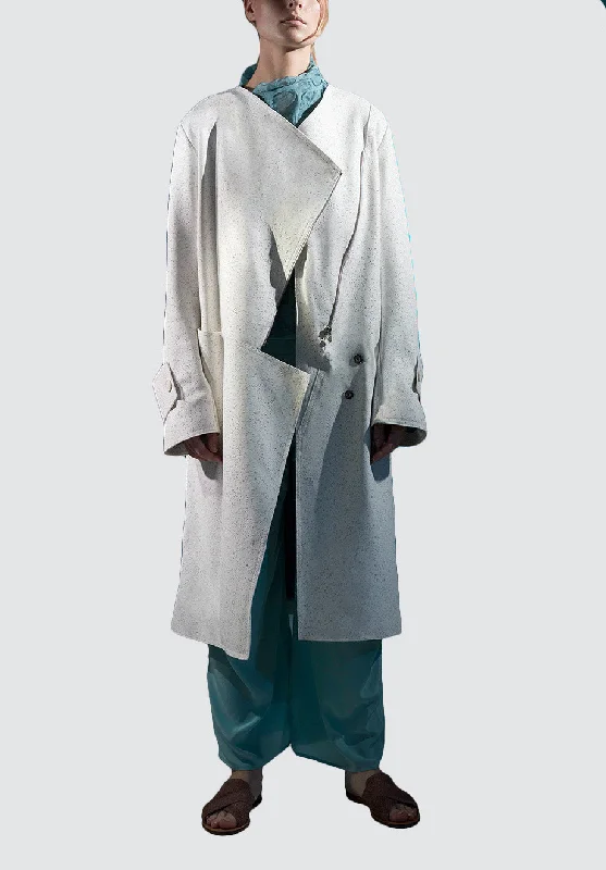Suci Kush Trench | White Moon Classic Khaki Trench Coat