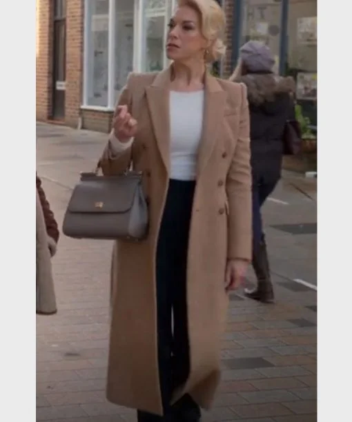 Ted Lasso Rebecca Welton Trench Coat Stylish Faux Leather Trench