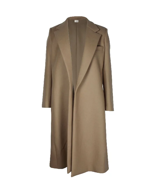 The Row Demi Trench Coat in Brown Wool Warm Wool Blend Trench