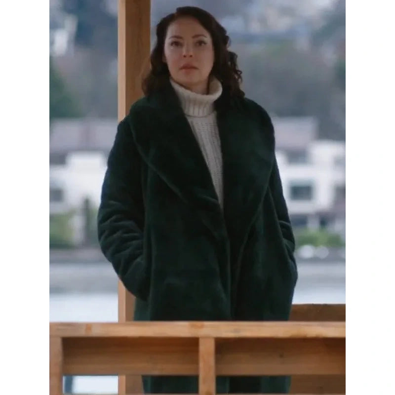 Firefly Lane Katherine Heigl Green Trench Coat Classic Single-Breasted Trench