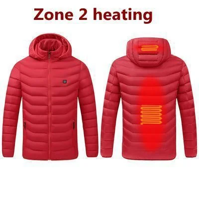 USB Electric Battery Hooded Hoodie with Illustration Artistic Creative