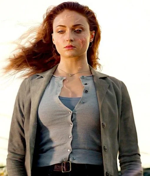 X-men Dark Phoenix Jean Grey Trench Coat Classic Wool Trench Jacket