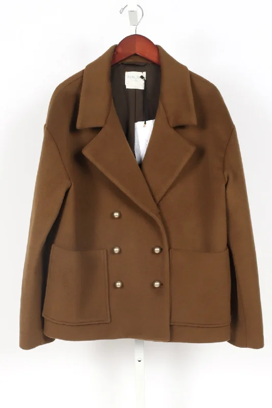 12804_My Coat - Peacoat - Olive Front Pockets Side Pockets Patch Pockets