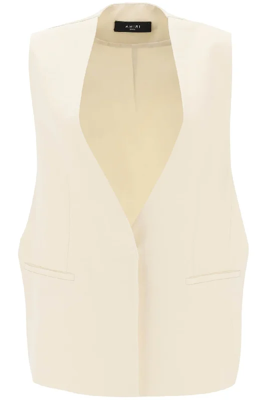 Oversized Waistcoat  - Bianco Fashionable Tailored Waistcoat Vest