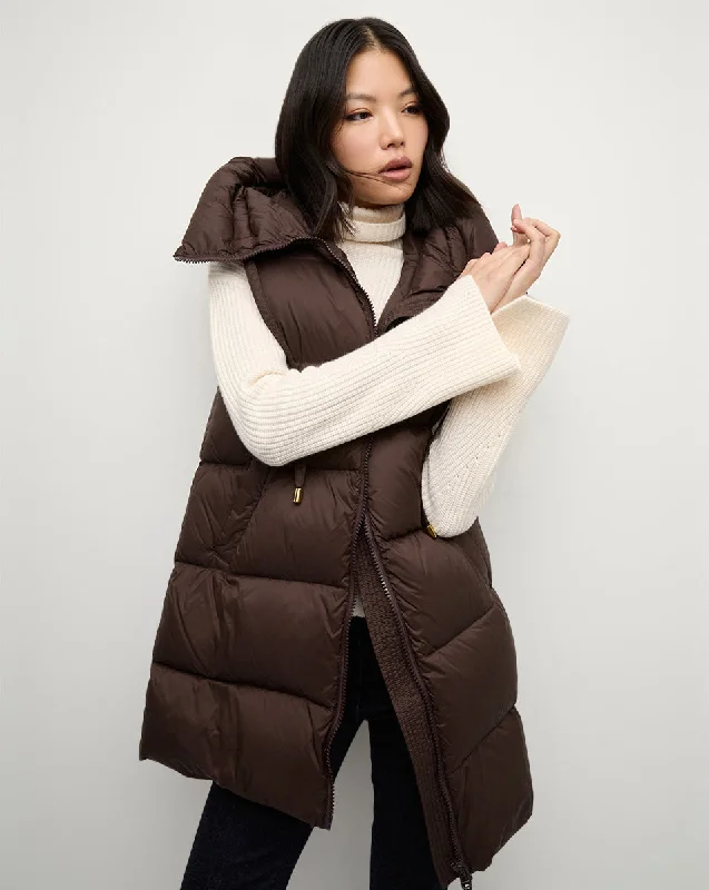 Bria Puffer Vest Chic Trench Vest