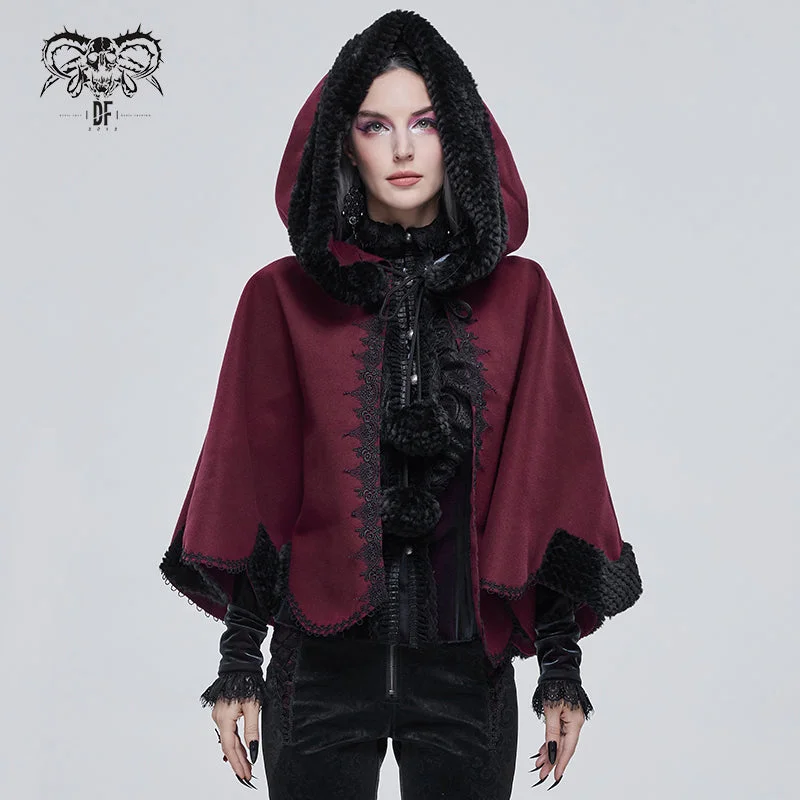 CA02802 wine double sided woolen contrast color shawl with fur Elegant Velvet Shawl Wrap CA02802 wine double sided woolen contrast color shawl with fur Elegant Velvet Shawl Wrap