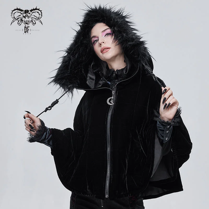 CA02901 Quilted black velvet shawl Classic Lace Shawl Wrap