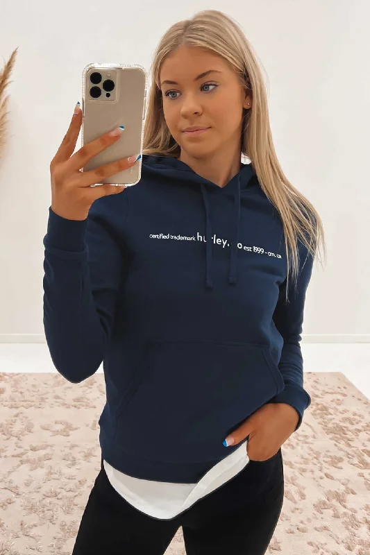 Certified TM Hooded Fleece Mood Indigo Hoodie with Print Artistic Unique