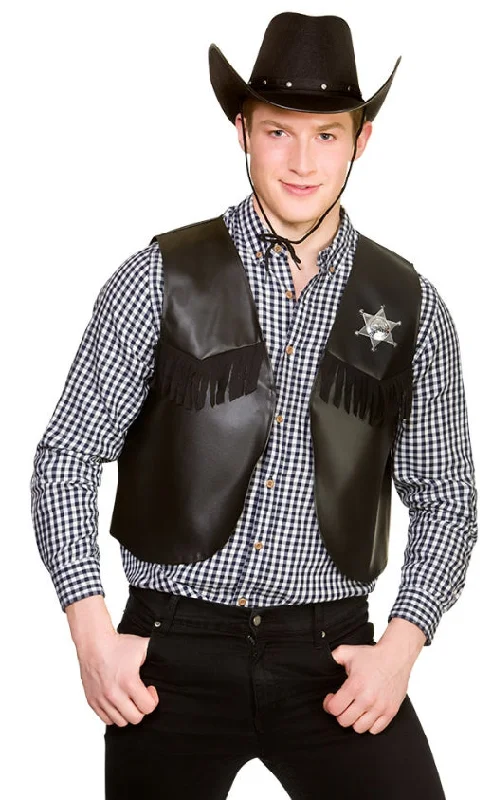 Cowboy Waistcoat Warm Puffer Waistcoat Vest