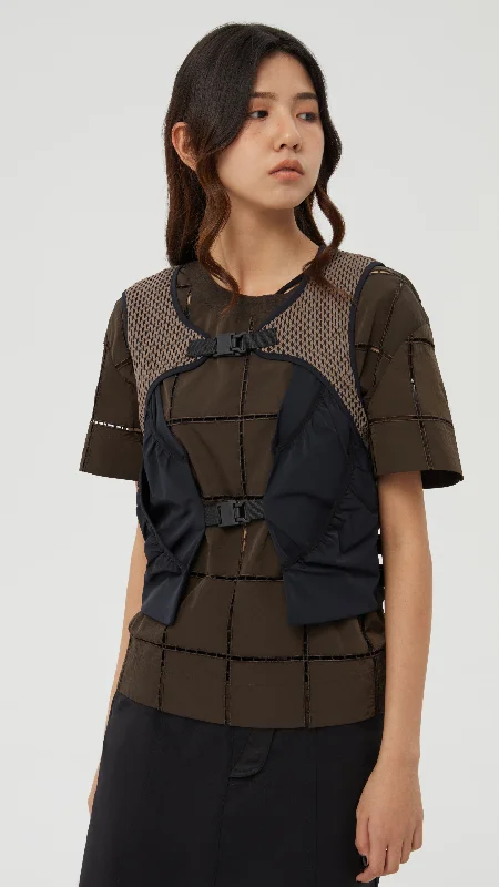 Cropped Waistcoat Classic Zip-Up Waistcoat