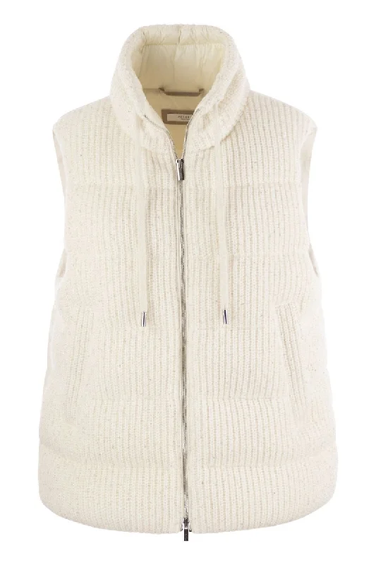 Down-filled tricot waistcoat Trendy Quilted Waistcoat Vest