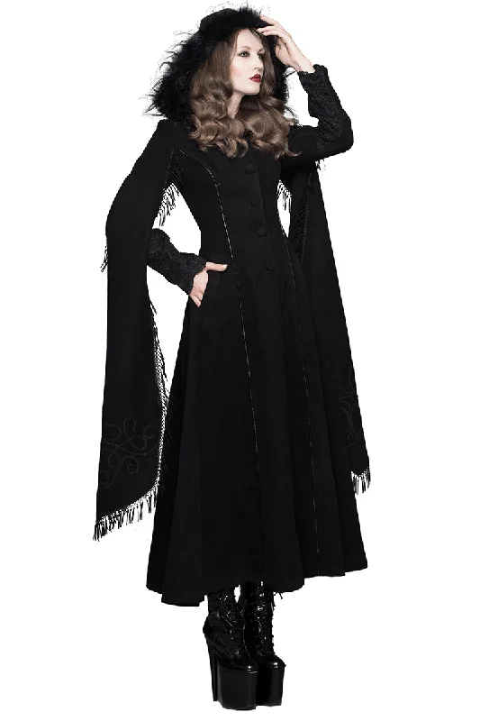 Elegant Fringed Shawl Long Lantern Sleeve Coat For Women with a Hood Comfortable Plaid Shawl Wrap Elegant Fringed Shawl Long Lantern Sleeve Coat For Women with a Hood Comfortable Plaid Shawl Wrap