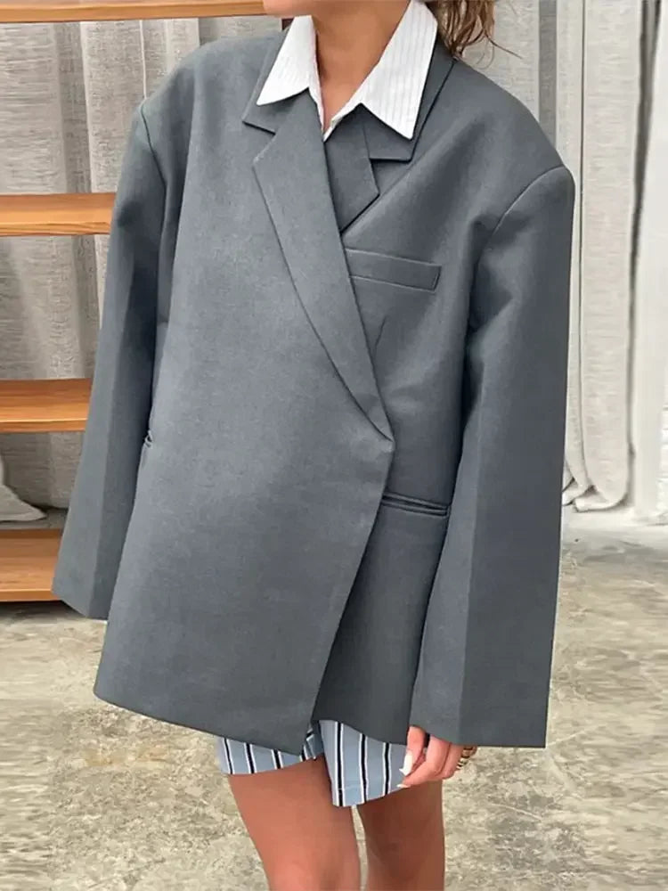 Fashion Lapel Hidden Buckle Long Sleeve Pocket Spliced New Casual Coat Chenille Brocade Lace Fashion Lapel Hidden Buckle Long Sleeve Pocket Spliced New Casual Coat Chenille Brocade Lace