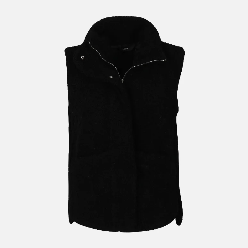 LADIES SHERPA WAISTCOAT Cozy Wool Blend Waistcoat