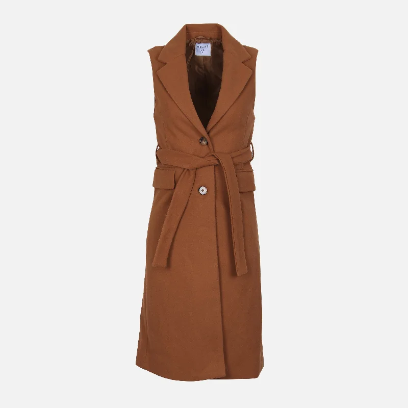 LADIES WOOLEN LONG WAISTCOAT Casual Denim Waistcoat Vest