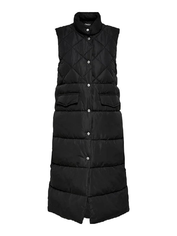 Only Stacy - Qulited waistcoat Cozy Long Waistcoat Jacket