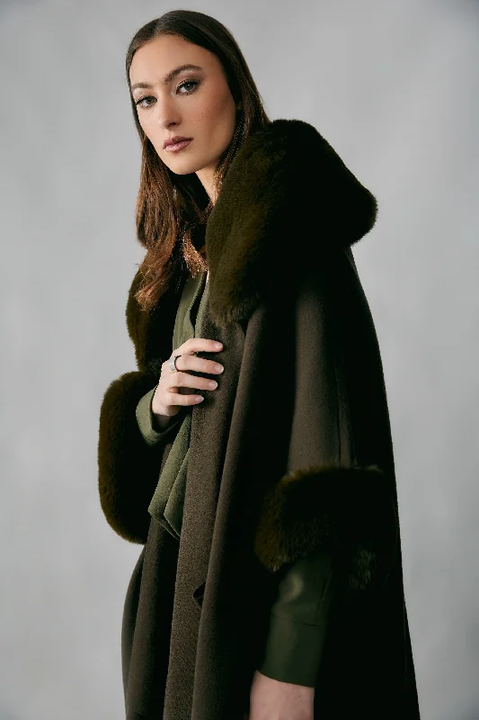 Oversized Shawl Collar Coat Cozy Chunky Knit Shawl